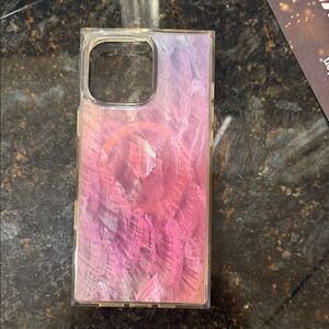 Flaunt SQUARE® Pink Mother of Pearl iPhone 16 Pro Max Case MagSafe